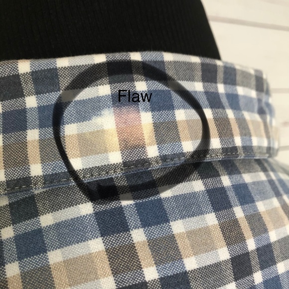 COLUMBIA Plaid Short Sleeve Shirt Men's Blue LG L - Picture 4 of 5